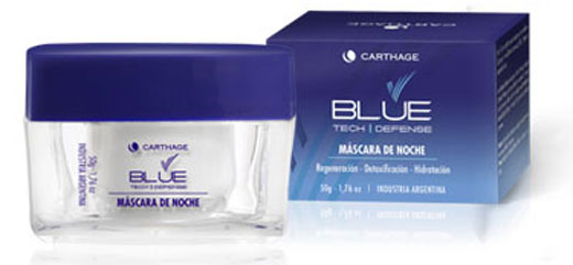 Blue Tech Defense Máscara de Noche