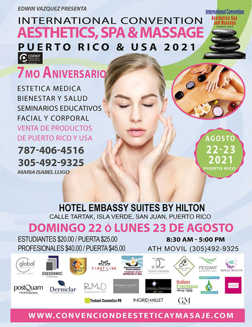 International Convention Aesthetics Spa & Massage Puerto Rico & USA 2021