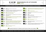 Cronograma de actividades de abril del Exel Institute