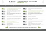 Actividades en Exel Institute: cronograma de noviembre